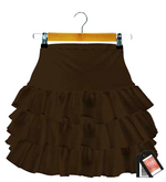 ANNA-ABS Skirt -Brown