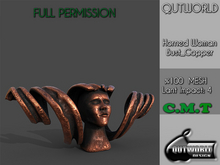 .::QUTWORLD Horned Woman Bust_Copper::.FP 
