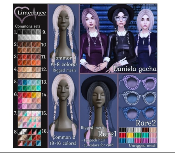 #4{Limerence} Daniela hair(Common1)-Blonds