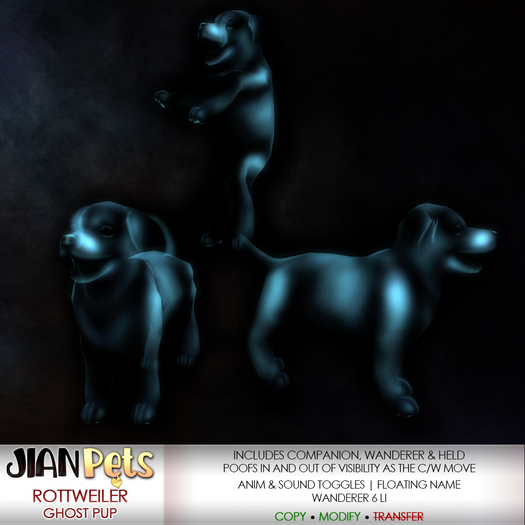 JIAN Classic Rottweiler / Ghost Puppy 