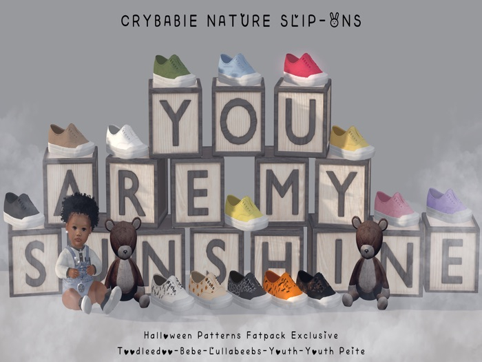 "Crybabie" Nature Slip-Ons (WHITE)