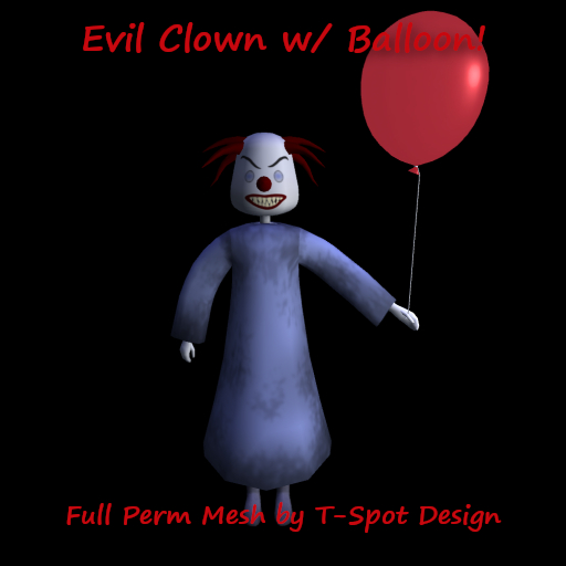 T-Spot Mesh - Evil Clown w/ Balloon - LI=1.5