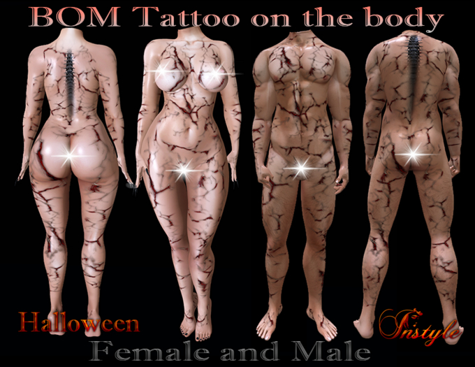 InStyle - BOM tattoo on the body Male and Female