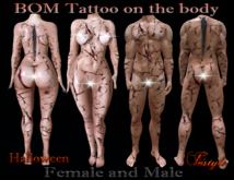 InStyle - BOM tattoo on the body Male and Female