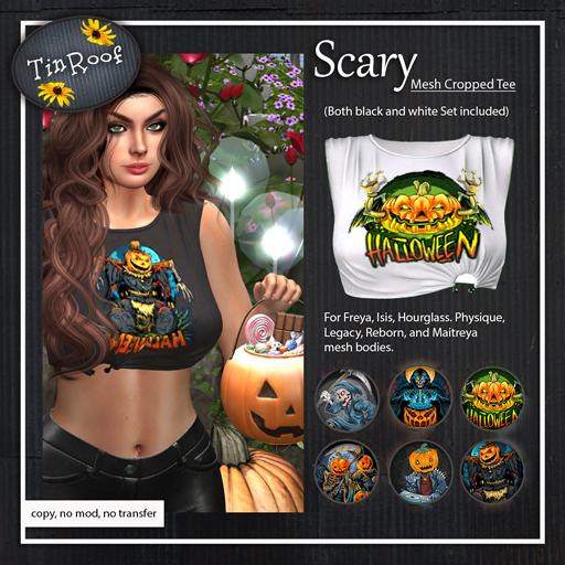 TinRoof "Scary" Cropped T-shirt