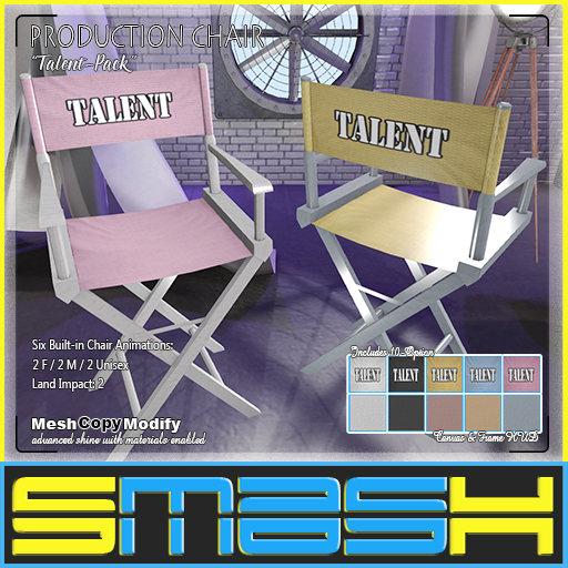 SMASH - Production Chair (Talent-Pack)