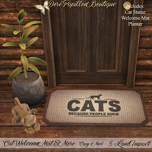 DPB Cat Welcome Mat & More - Cats Because