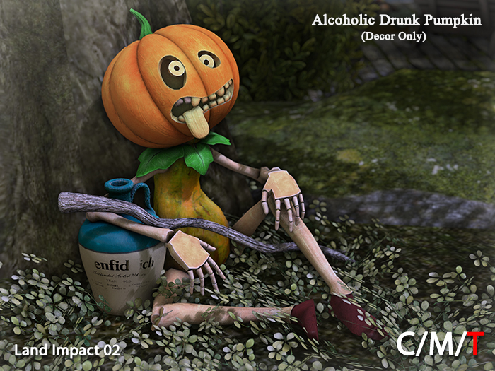 "Killer's" Alcoholic Drunk Pumpkin (Decor Only)