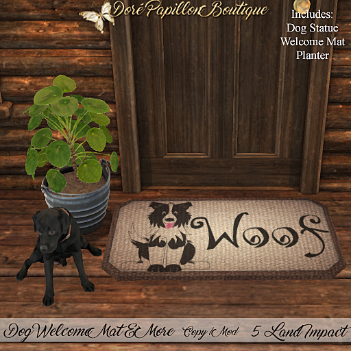 DPB Dog Welcome Mat & More - Woof