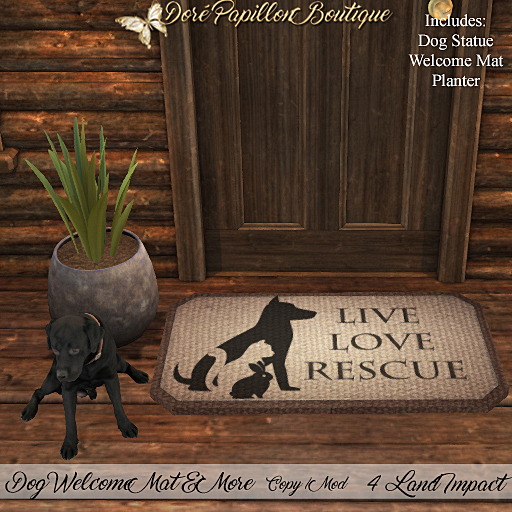 DPB Dog Welcome Mat & More - Live Love Rescue