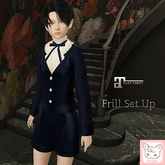 Maitreya Flat Chest , fuayu Frill Set Up navy