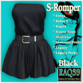 [R39] S-Romper-Black