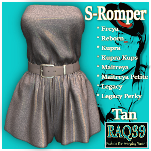 [R39] S-Romper-Tan