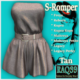 [R39] S-Romper-Tan