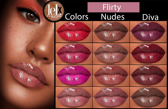 ::Modish::Flirty [Fatpack] LeluEvo-Lipstick set