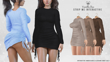 *Vanilla Bae* Zarina Dress - Brown 3 Pack - Strip Me Interactive - Maitreya / Legacy / Ebody Reborn