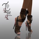TIPTOE Frilly Lace & Diamonds Black BOXED