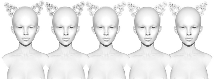 Spoiled - Whimsy Sunflower Kitty Hairband Fatpack DEMO