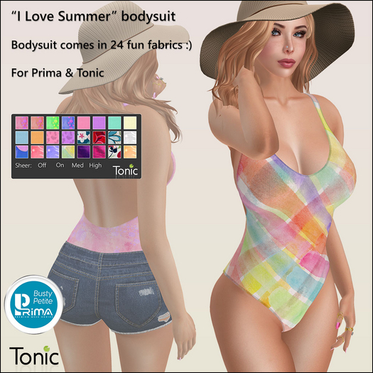Tonic - I Love Summer bodysuit DEMO