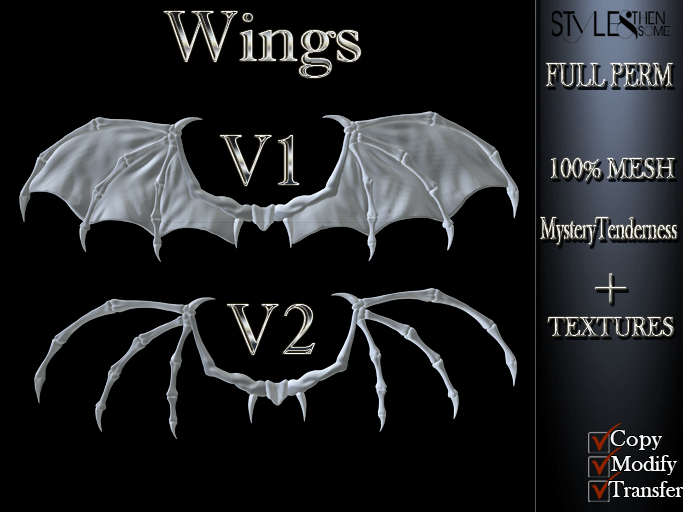 STYLES - Wings 100% Mesh FULL PERM v1,v2