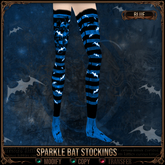 *C:K* Sparkle Bat Stockings - Blue