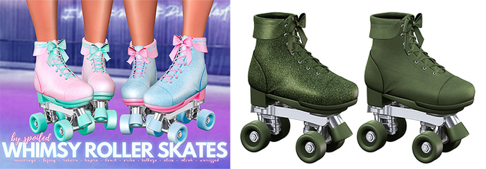 Spoiled - Whimsy Roller Skates Army Green