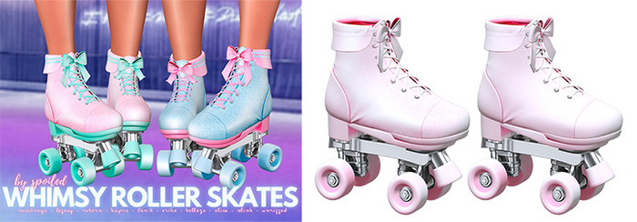 Spoiled - Whimsy Roller Skates Baby Pink