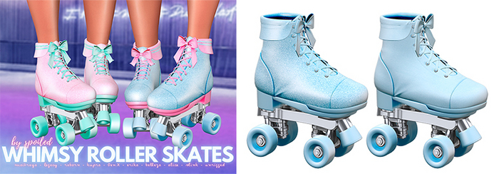 Spoiled - Whimsy Roller Skates Dove Blue