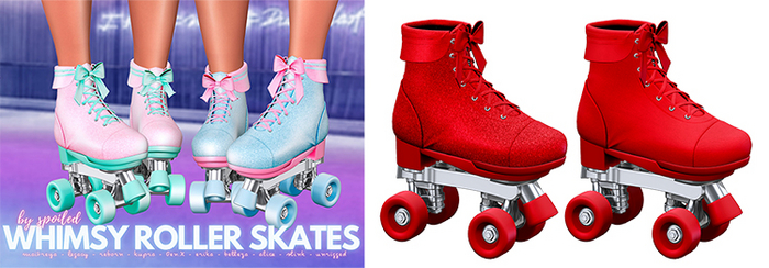 Spoiled - Whimsy Roller Skates Red