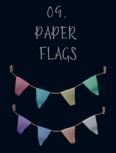 09. Amitie BookShop Gacha (Paper flags)