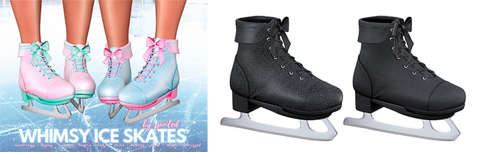 Spoiled - Whimsy Ice Skates Dark Grey