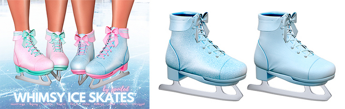 Spoiled - Whimsy Ice Skates Dove Blue