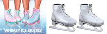 Spoiled - Whimsy Ice Skates Light Grey