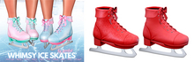 Spoiled - Whimsy Ice Skates Light Red