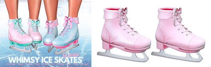 Spoiled - Whimsy Ice Skates Peach Rose