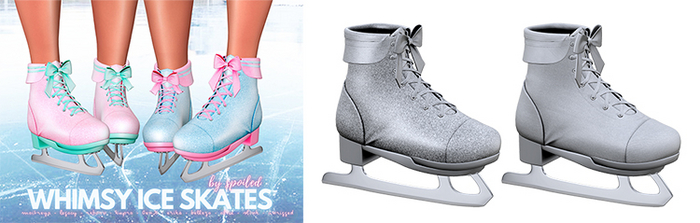 Spoiled - Whimsy Ice Skates Pearl Grey