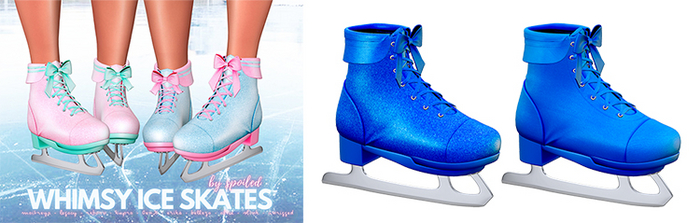 Spoiled - Whimsy Ice Skates Royal Blue