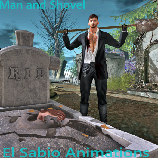 Man & Shovel Pose Package