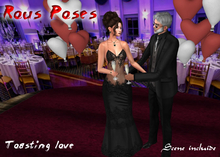 *Rous Poses  - Toasting love with full scene