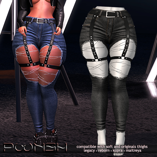 - pOOnsh - Edison Jeans (black)