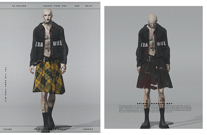 [Traume] Primal Scream Tank Top FATPACK