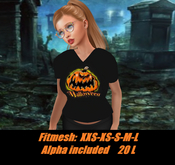 Jack-O-Lantern-Ladies V-neck T-shirt