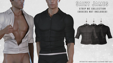 Saint James - Dean Men's Shirt - Black 3 Pack - Strip Me Interactive - MALE - Legacy, Jake, Gianni