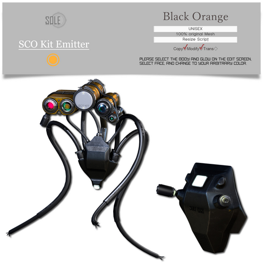 :::SOLE::: SCO Kit Emitter (Black Orange)
