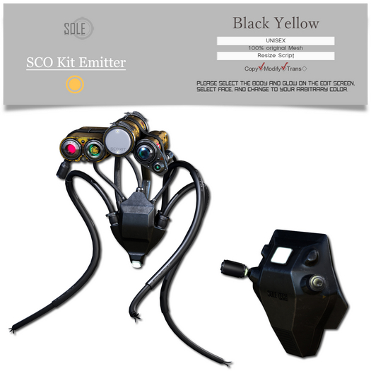 :::SOLE::: SCO Kit Emitter (Black Yellow)