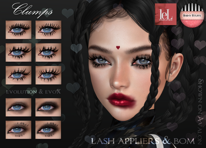 ~Shiny Stuffs~ Lelutka Clumps Lashes 