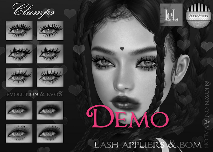 ~Shiny Stuffs~ DEMO Lelutka Clumps Lashes 