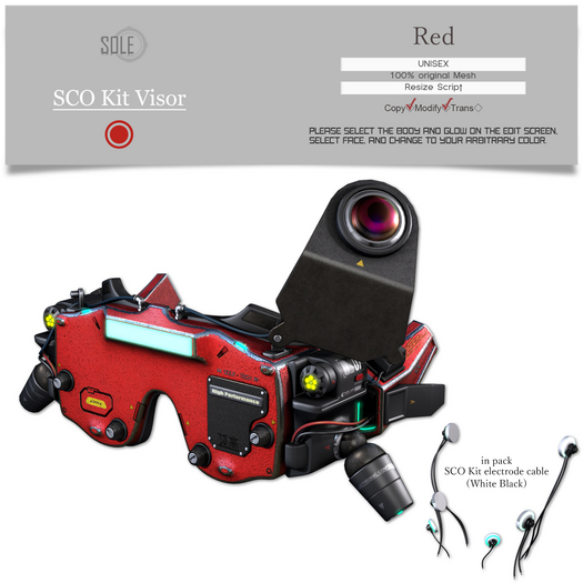 :::SOLE::: SCO Kit Visor (Red)