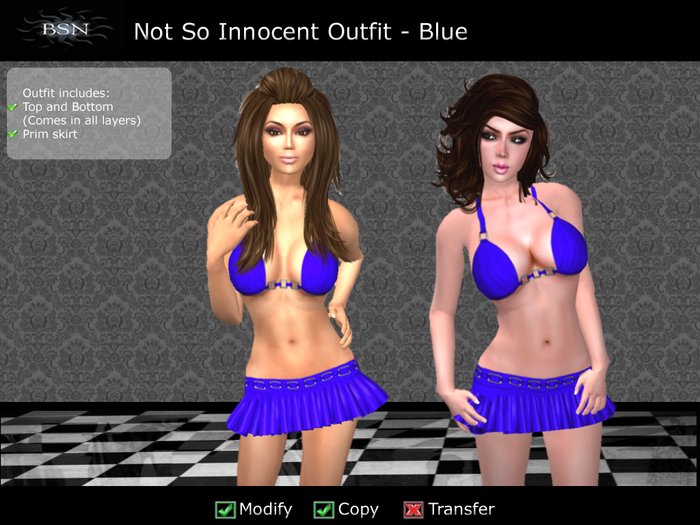 BSN Not So Innocent Outfit - Blue