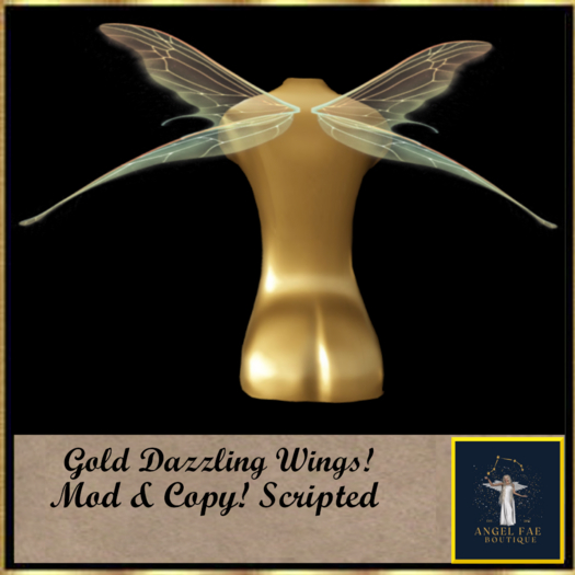 Gold Dazzling Wings